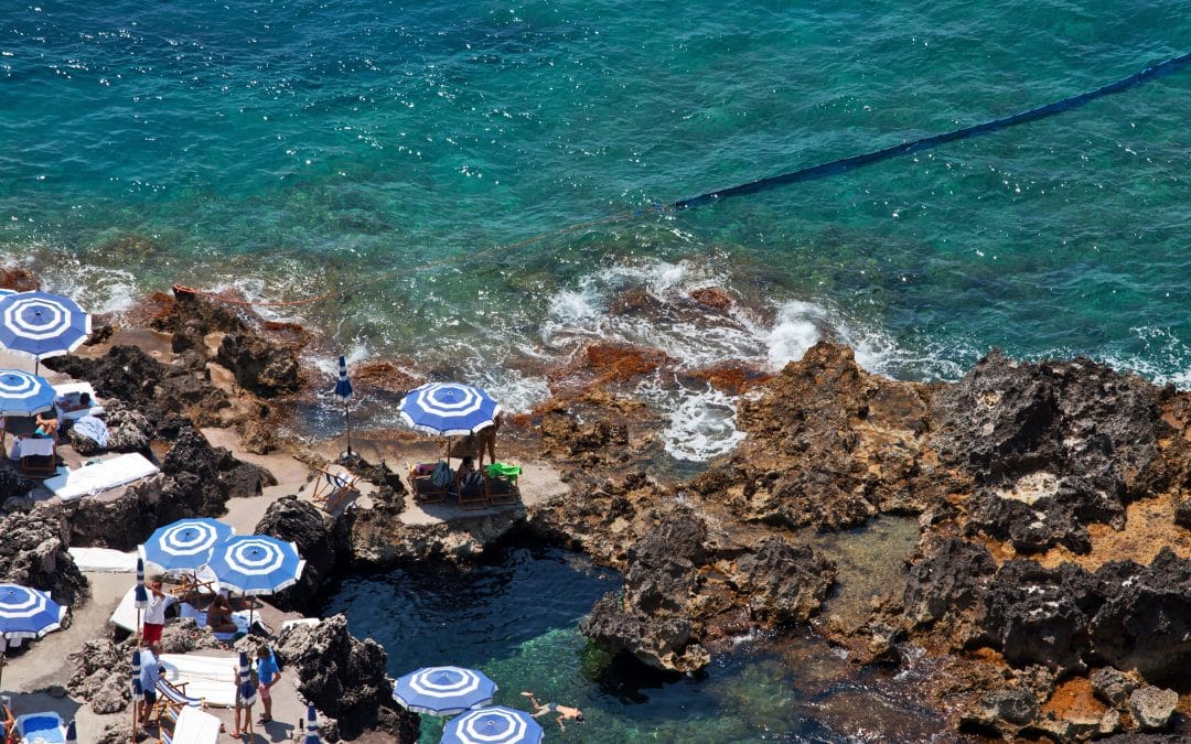 La Fontelina: una playa exclusiva en Capri