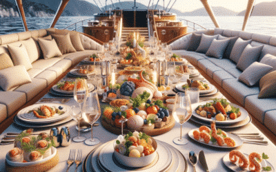 Expérience culinaire de luxe : la gastronomie à bord des yachts haut de gamme